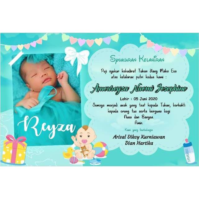 Download Kartu Ucapan Aqiqah Psd