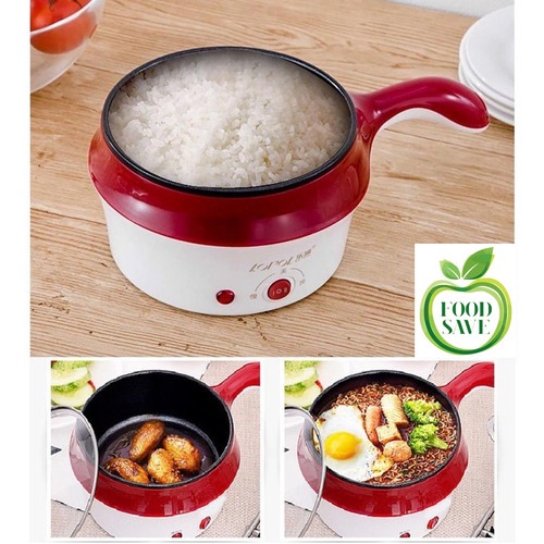 Premium Panci Listrik Serbaguna 1.5L Electric Cooking Pot Gagang Dan Kukusan