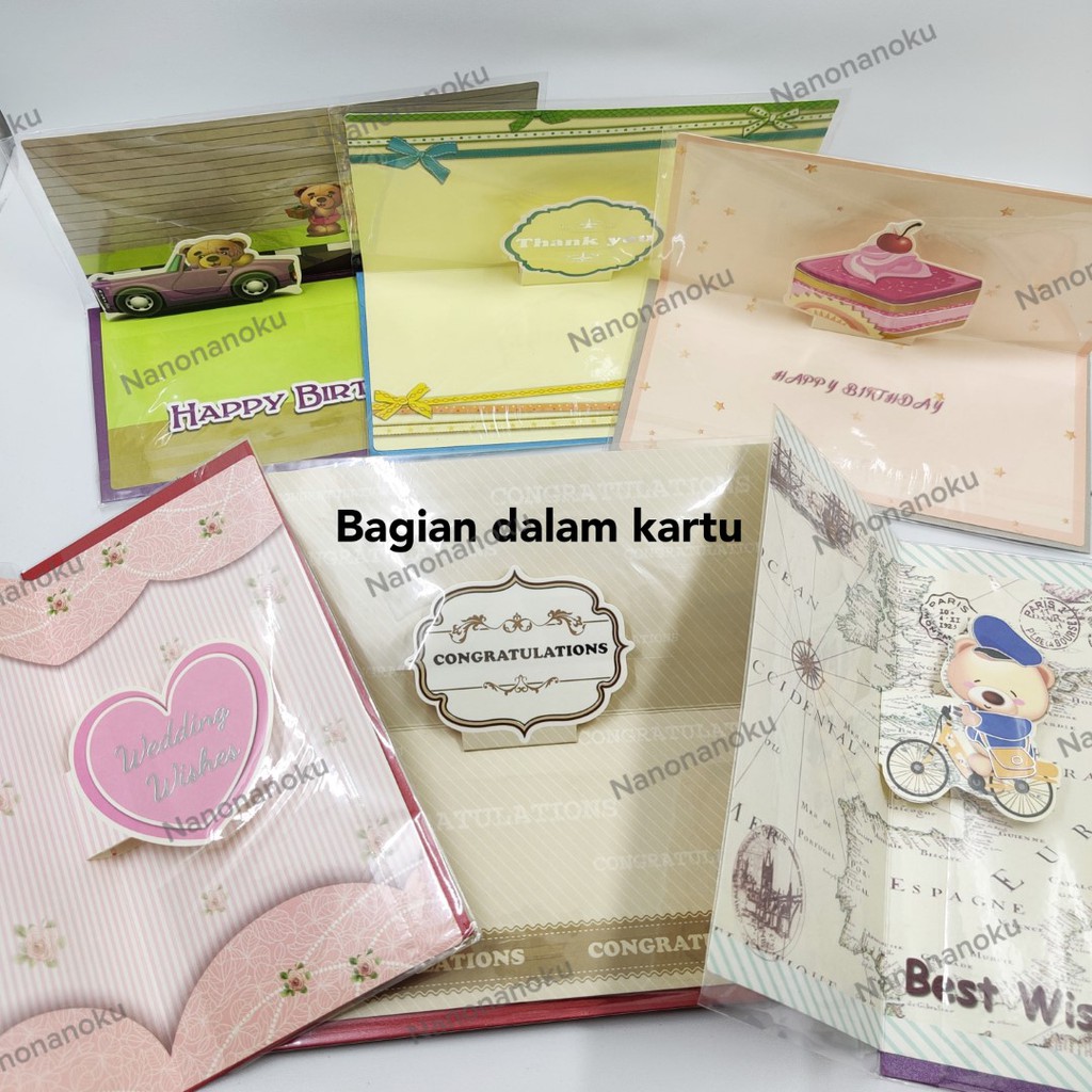 Kartu Ucapan Greeting Card Happy Birthday - Congratulations - Best Wishes