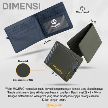 Dompet Pendek Anti Air Extra Slot Kartu Dompet Lipat Pendek Pria Dompet Cowok Dompet Keren Outdoor Waterproof Dompet Kartu Men Wallet Multifungsi