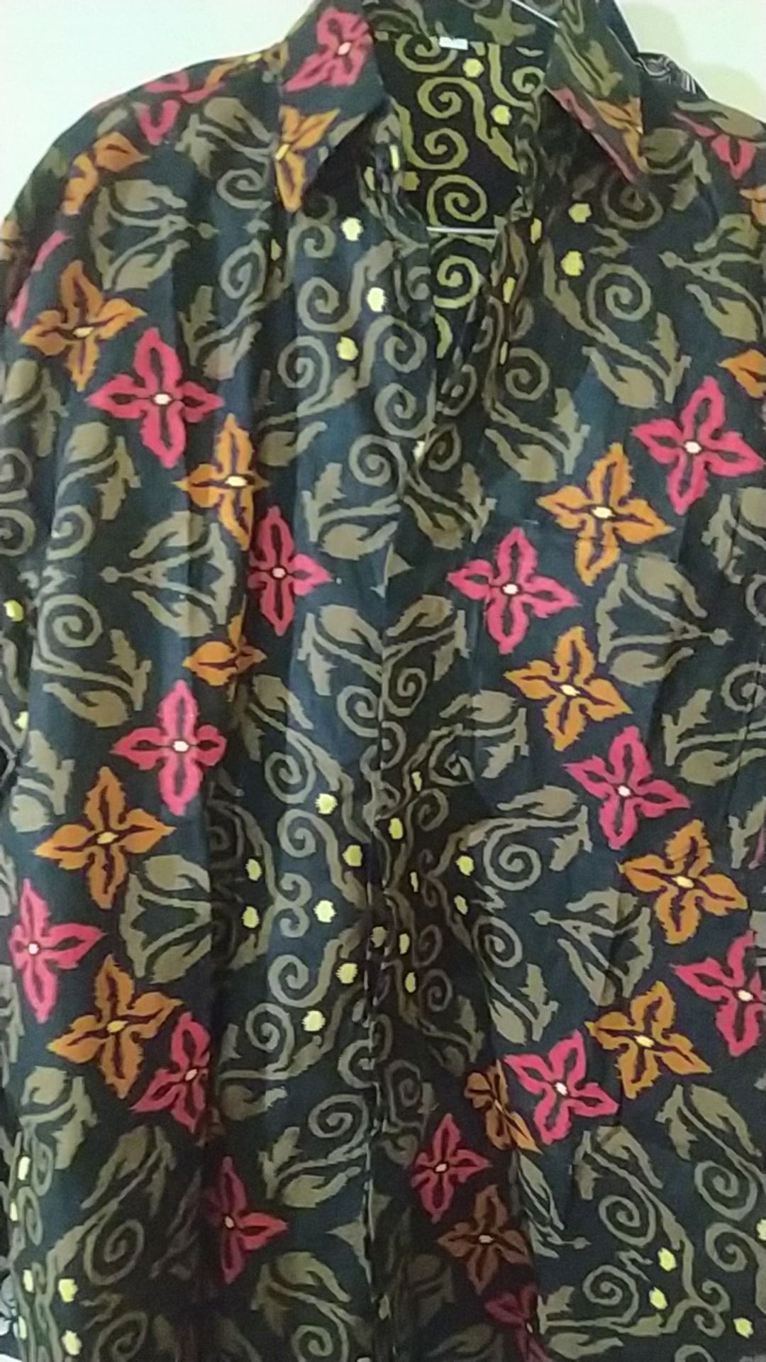 Kemeja Batik Panjang Kawung Gradasi  Katu Halus