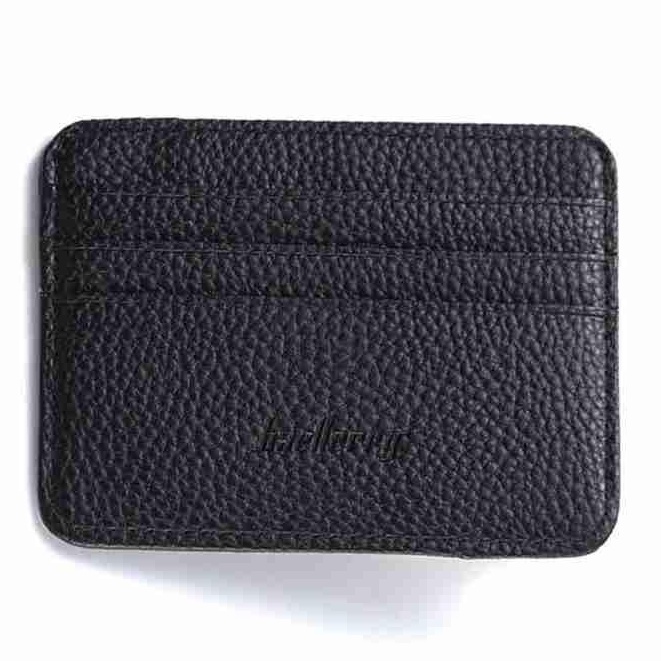 Dompet Kartu Pria Hoya Card Wallet Bahan Kulit PU - Gratis Ukir Nama