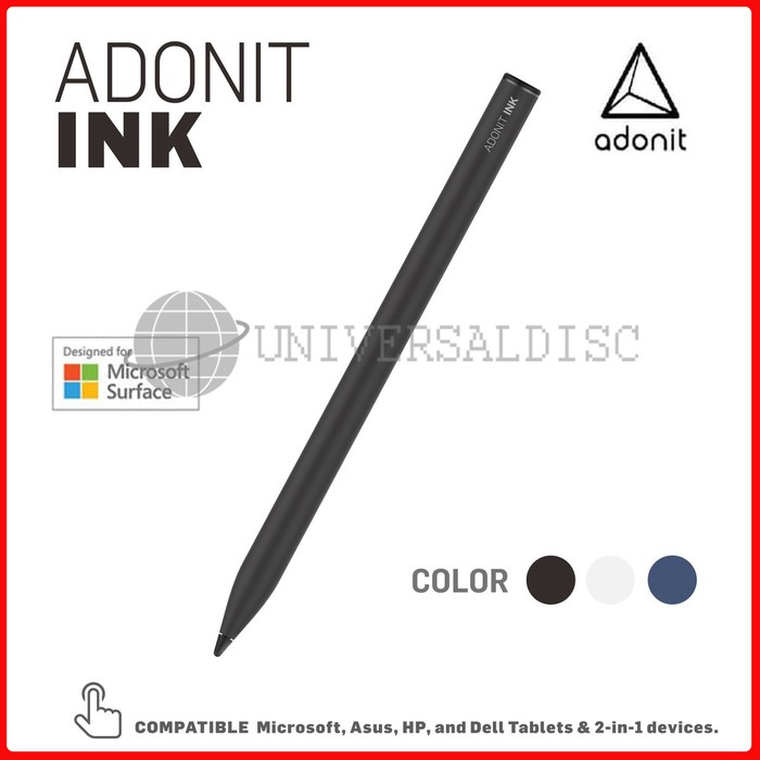 TABLET BARU Adonit INK Fine Point Stylus for Windows Powered Tablet - Hitam Limited