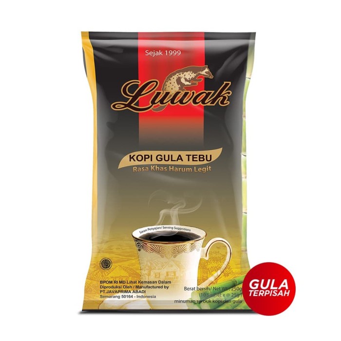 

ds011css Kopi Luwak Plus Gula Tebu Black Coffee Bag 10X25Gr Ds20X11