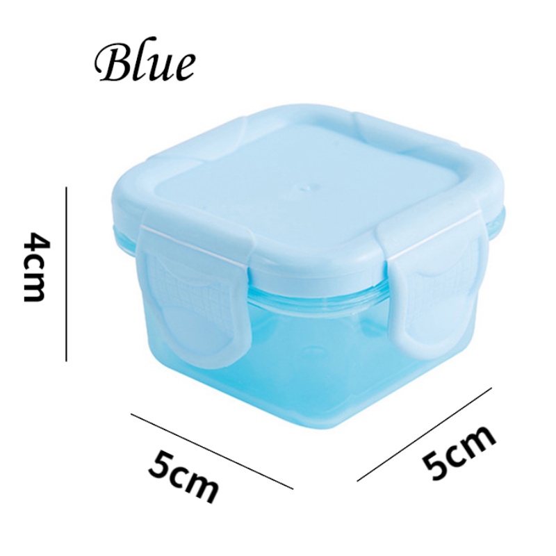 1PC 5*5*4cm Mini Kitchen Refrigerator Storage Box Plastic Food Container Keeping Fresh Fridge Organizer