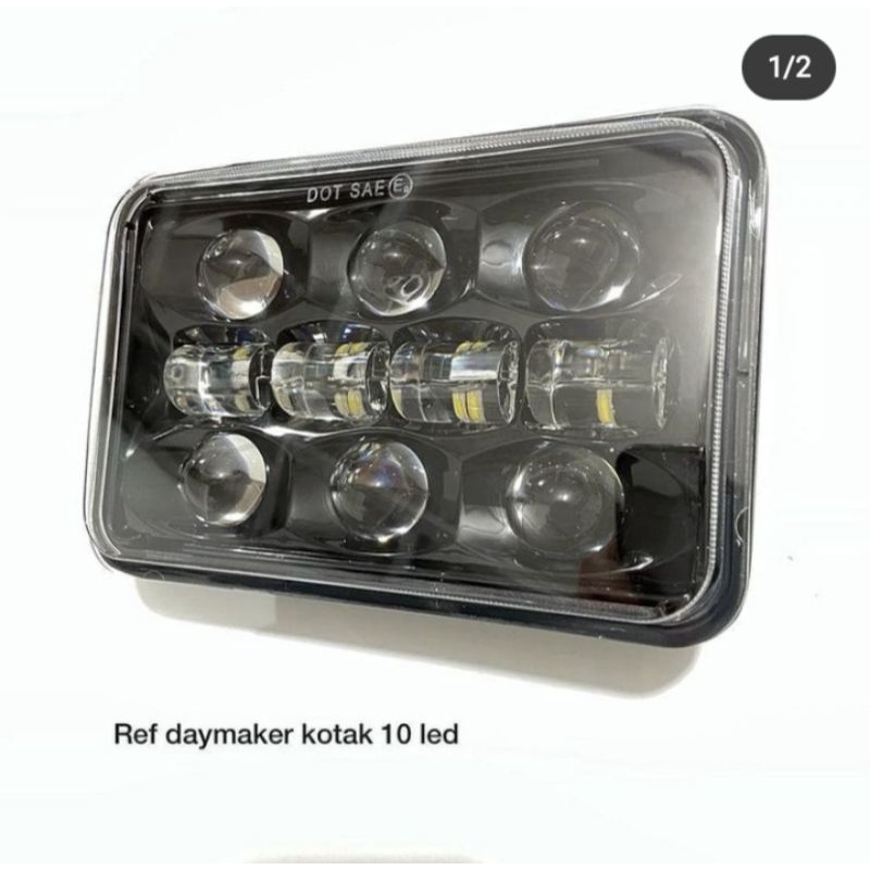 LAMPU DAYMAKER LED LAMPU LED DAYMAKER 10 MATA MODEL KOTAK SUPER TERANG