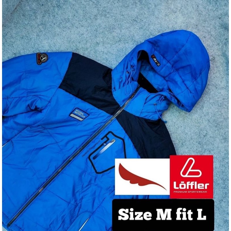 Jaket Bulang Loffler Blue Original / jaket bulang impor