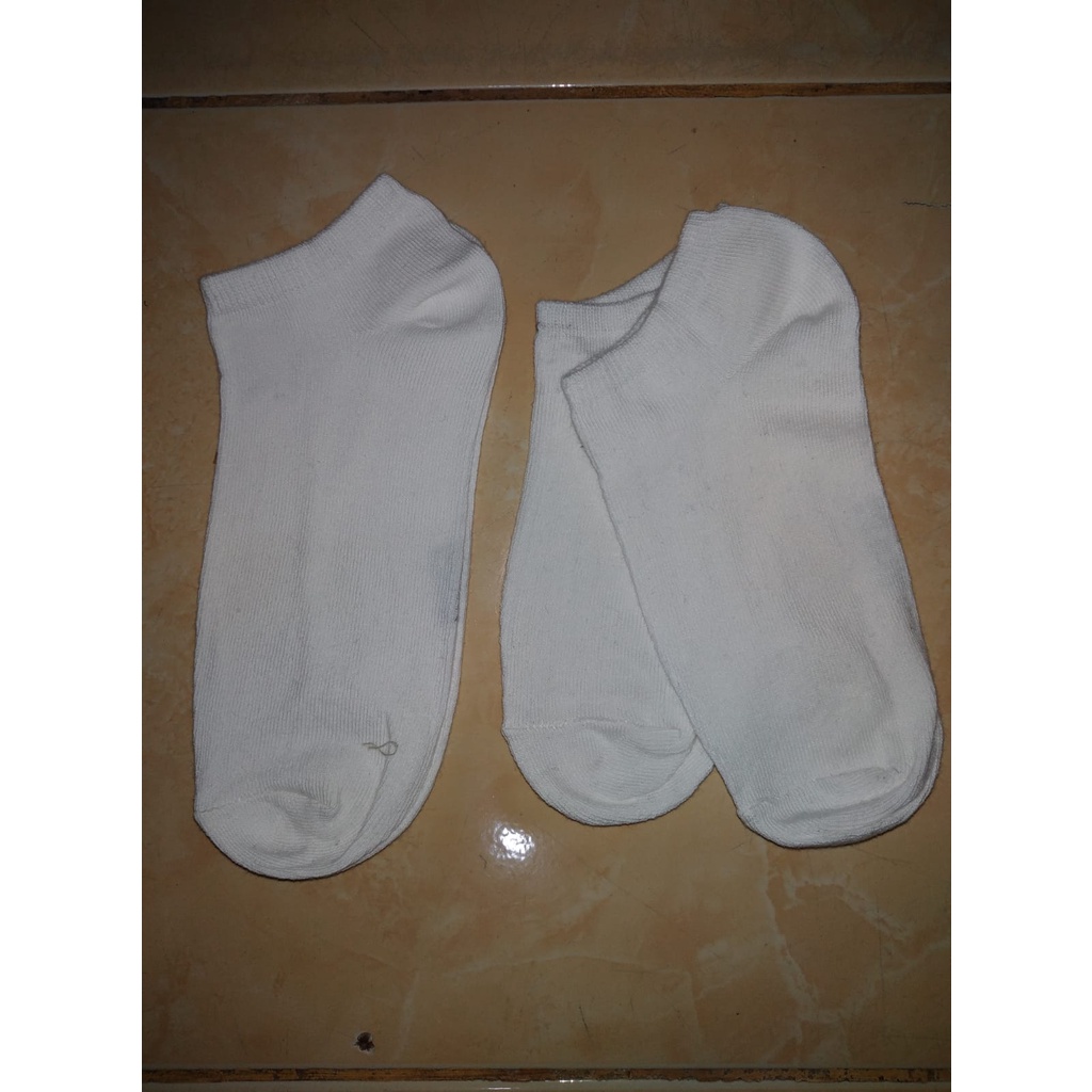 (Grosir) 24 Pasang Kaos Kaki Mata Kaki Putih