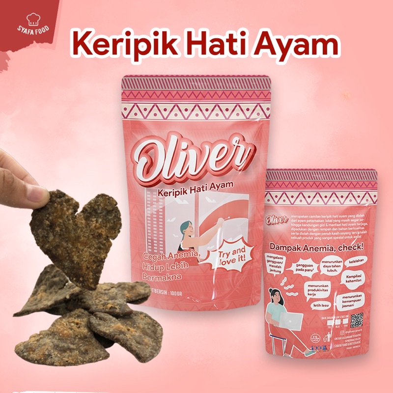 

Keripik Hati Ayam OLIVER (kemasan 100gr)