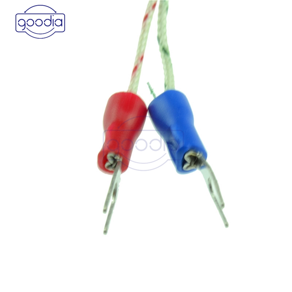 Spade K-Type - 100° C Ke 1250 Derajat Panjang 1m Dengan Sensor Suhu Thermocouple