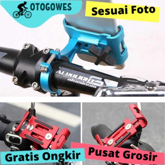 Holder HP Smartphone Sepeda Gunung Lipat Aluminum 998505