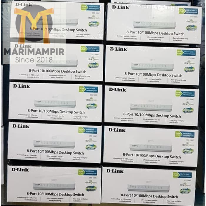 Marimampir D-LINK DES-1008C Switch 8 port, Dlink 8 port desktop switch hub