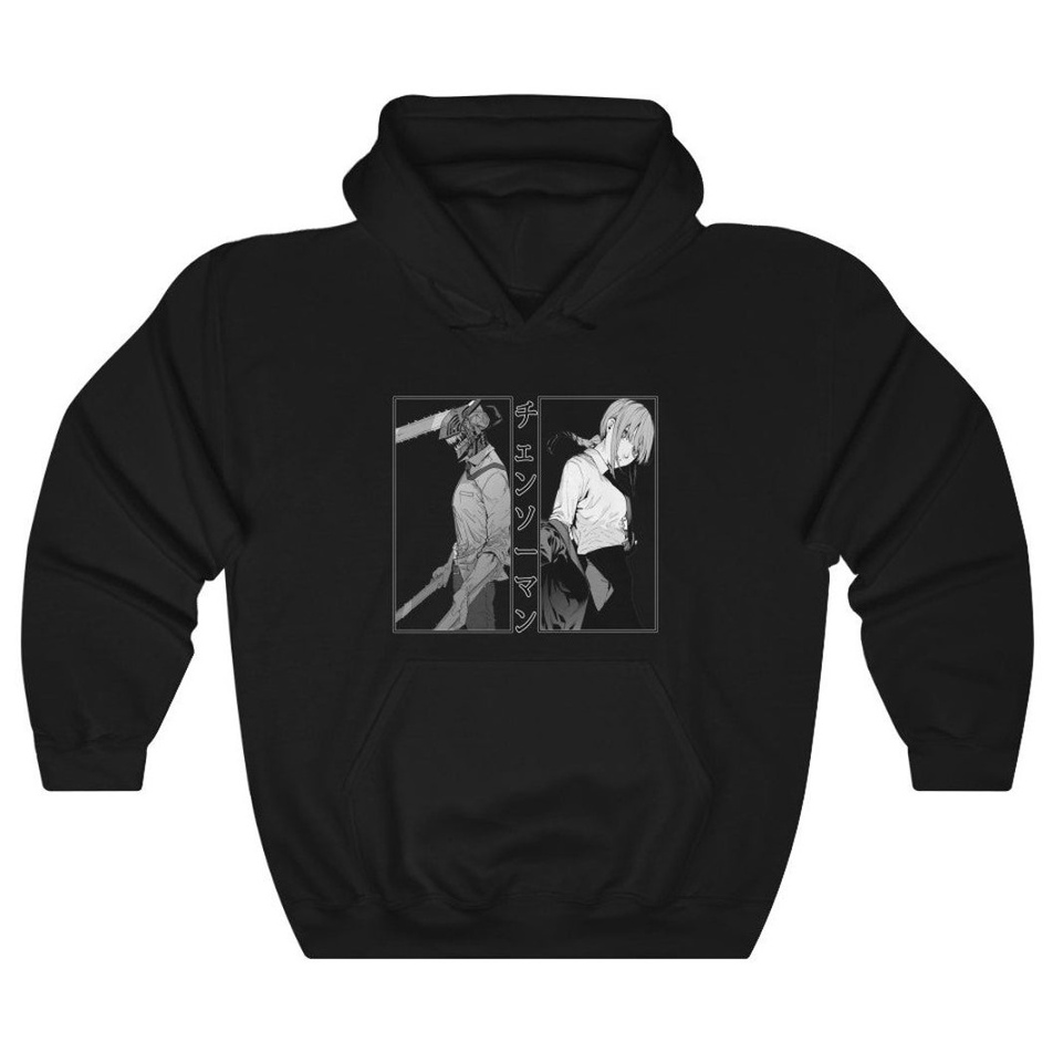 Hoodie Makima with Chainsaw Man Anime Manga Premium Unisex