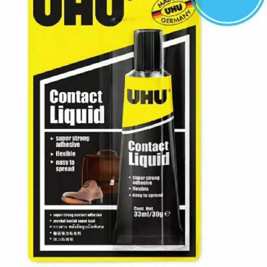 

UHU Household Contact Liquid 33 ml Blister / Lem Sepatu / Lem Tas / Lem Kulit / Lem KaretCB(A39B50)