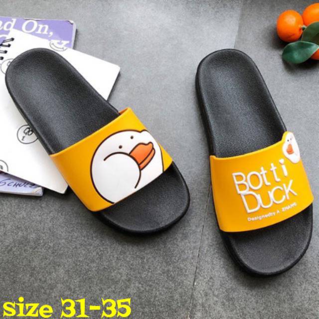 Sandal anak botti duck yellow star size 31-35