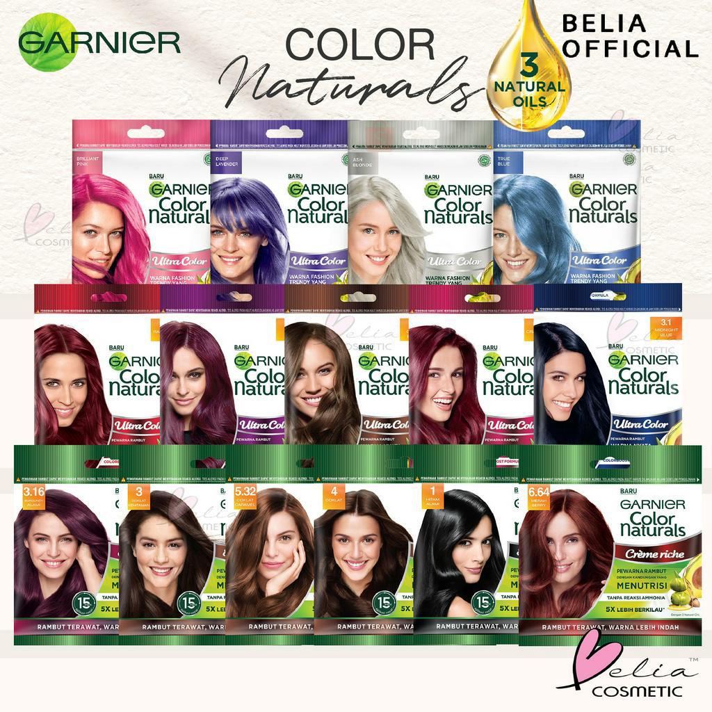 ❤ BELIA ❤ Garnier Color Naturals  Pewarna Rambut | Cat Rambut Natural 20g | 30g