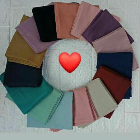 KERUDUNG JILBAB HIJAB SEGI 4 POLOS VOAL PREMIUM UK 120X120 JUMBO