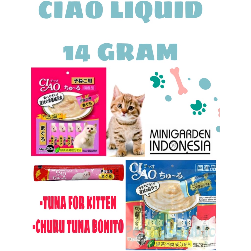 CIAO LIQUID SACHET snack kucing vitamin kucing probiotik kucing kitten churu creamy wetfood