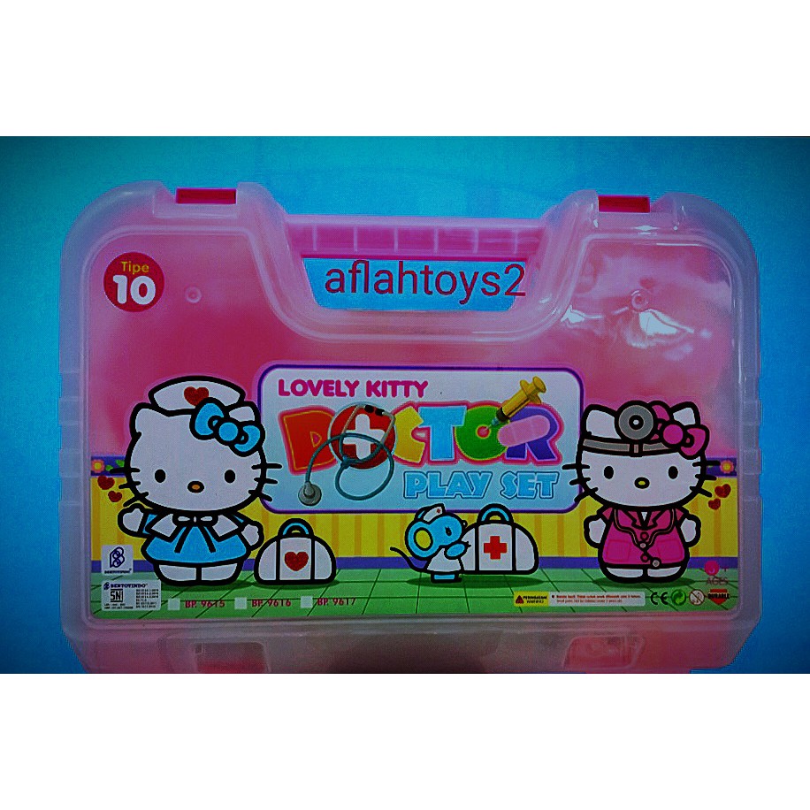 MAINAN DOKTER PLAYSET HELLO KITTY / MAINAN EDUKASI DOKTER DOKTERAN KOPER PLAYSET LOVELY KITTY