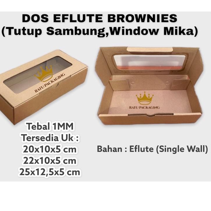 

Bestseller EAW RATU | Dos EFLUTE BROWNIES WINDOW Kue Brownies Window Tinggi 5Cm Kardus Box Eflute Dus Brownies Tutup Sambung Window Mika / Kotak Hampers Tinggi 5Cm Ukuran 20x10x5, 22x10x5, 25x12.5x5 97 Ready Stok