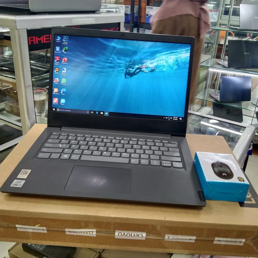 Laptop Leptop Second LE V14 14 inc IIL Core I3 Gen10 Ram 8GB SSD 256 windows 10 Full HD zoom siap pakai