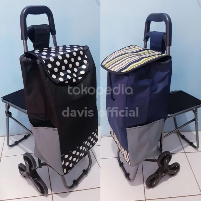 Trolley Shopping Bag/Trolly Belanja/Troli Supermarket Trolli Roda 3