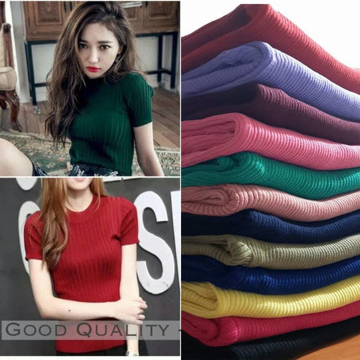 bayar ditempat!! TOP LINE | TOP KNIT | crop top - sweater rajut - kaos rajut