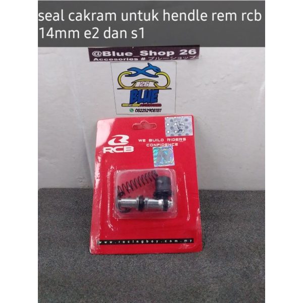 (blue shop batulicin)seal rem cakram master rem 14mm untuk rcb type E2 dan S1 ORIGINAL RCB RACINGBOY