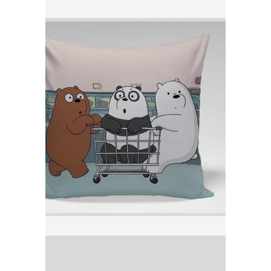 ➮ Bantal Sofa / bantal dekorasi We Bare Bears - We Bare Bears Cart ✰