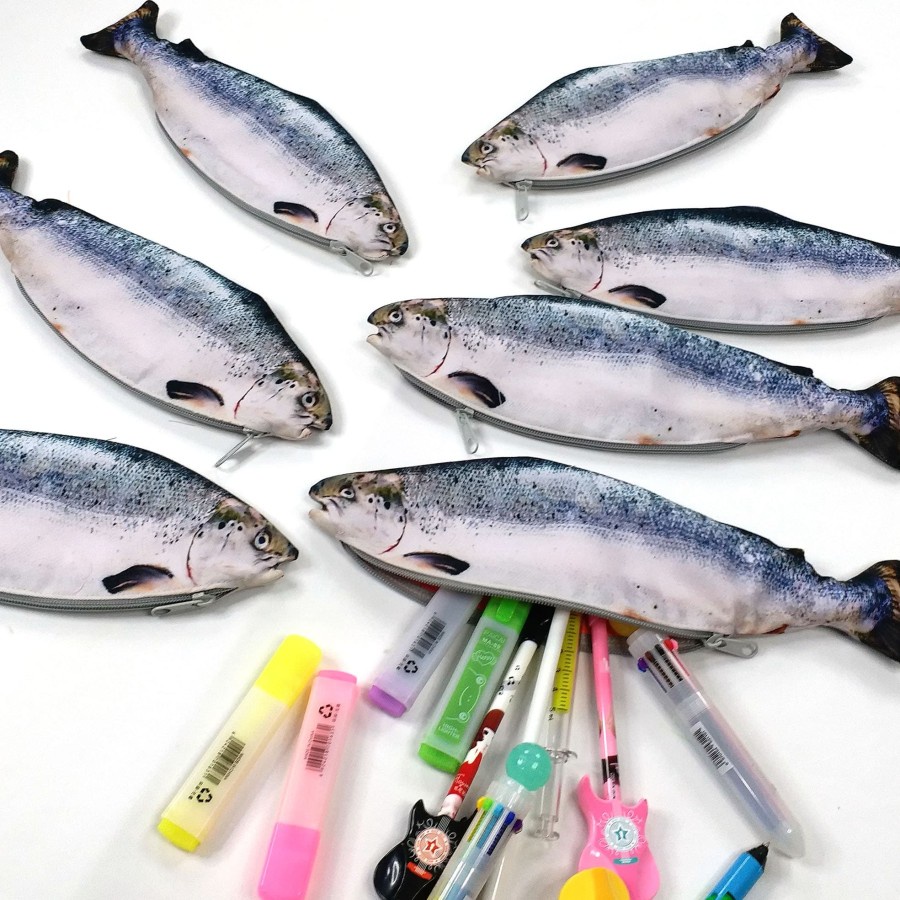 

Tempat Pensil Salmon untuk yang hobby mancing dan ikan bergizi Flirty Shrelo