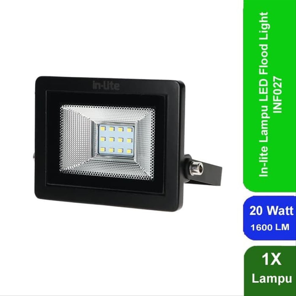 Lampu Sorot LED /Lampu Tembak  Flood Light LED InLite 20 Watt