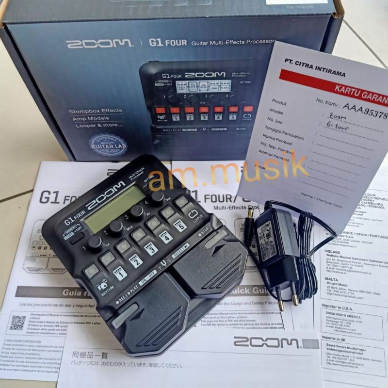 MULTI EFFECT GITAR ZOOM G1 FOUR ORIGINAL