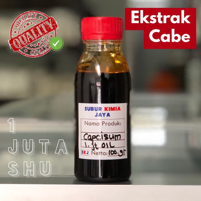 

Order Langsung Ekstrak Cabe Merah Murni / Pure Capsicum Ekstrak 1 KG Terlaris