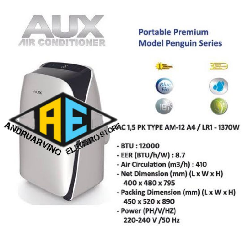AC Portable Aux 1PK Type: AM09A4/LR1
