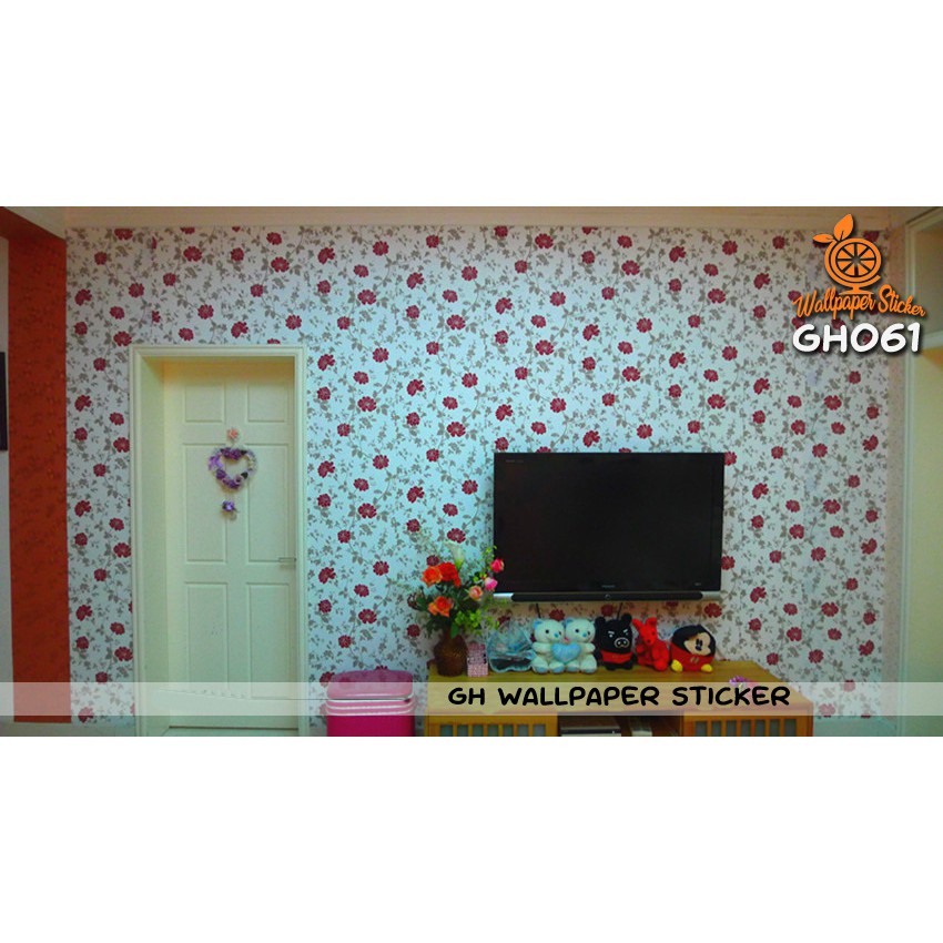 Wallpaper stiker dinding dan dekorasi dinding hiasan dinding 45cmx9meter GH061