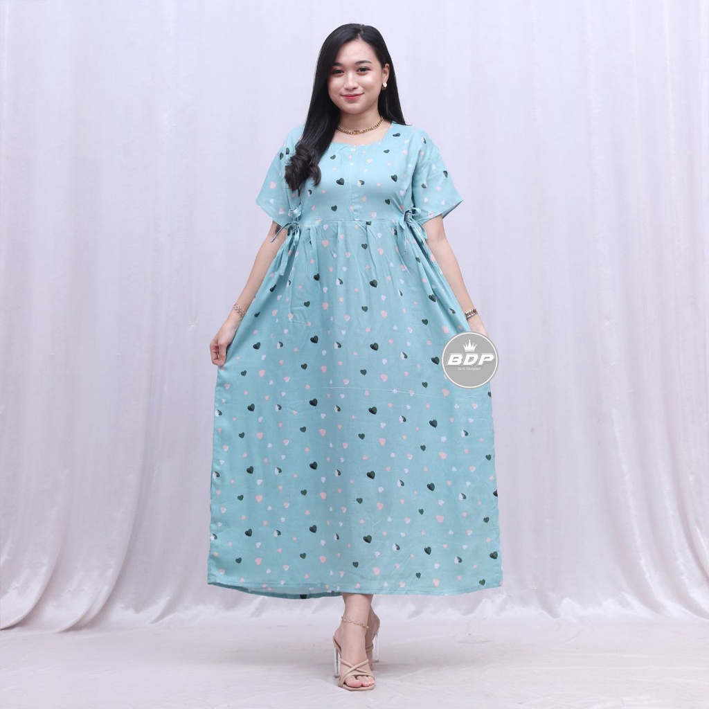 Dianputri - Daster Chibi Panjang Semata kaki Busui Kekinian Non Ruffle Dianputri-miska