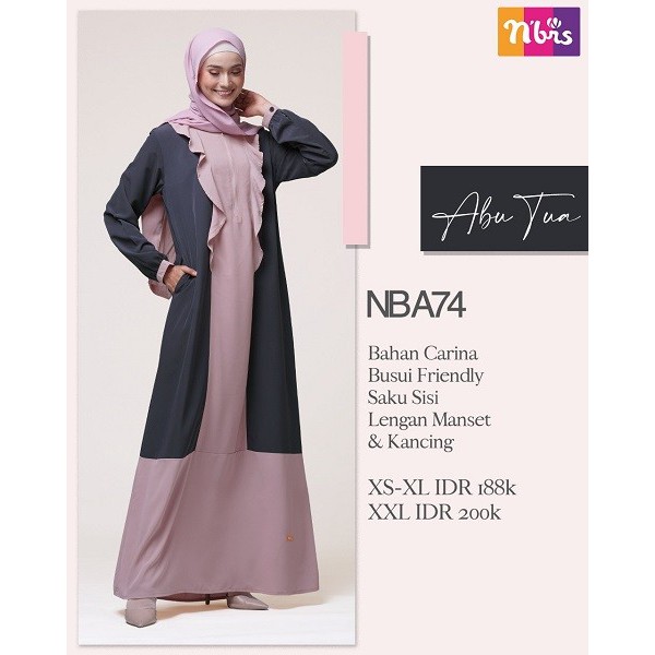 GAMIS NIBRAS NB A74 / GAMIS DRESS NB A74 ORIGINAL NIBRAS