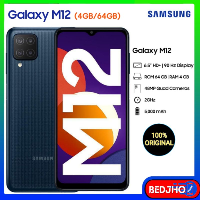SAMSUNG GALAXY M12 4/64GB GARANSI RESMI-1