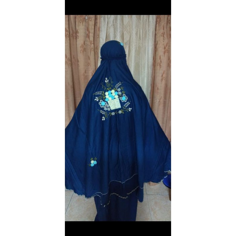 mukena rayon bordir tile putusan