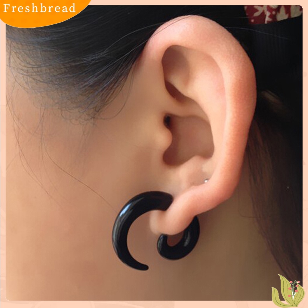 [Fresh] 1Pc Anting Expander Bentuk Siput Spiral Bahan Akrilik untuk Pria / Wanita