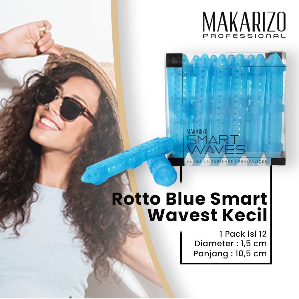 Makarizo Professional Rotto Blue Smart Waves - 12 PCS