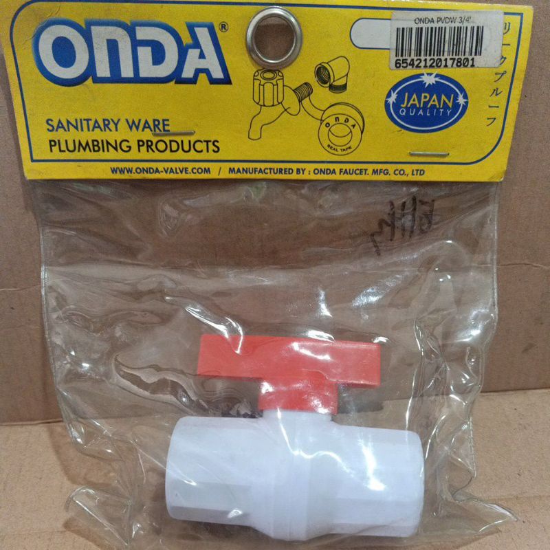 stop kran 3/4", merk ONDA