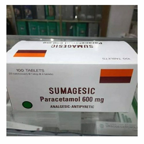 SUMAGESIC BOX Isi 100 Tablet - Obat Demam Parasetamol 25 STRIP Paracetamol