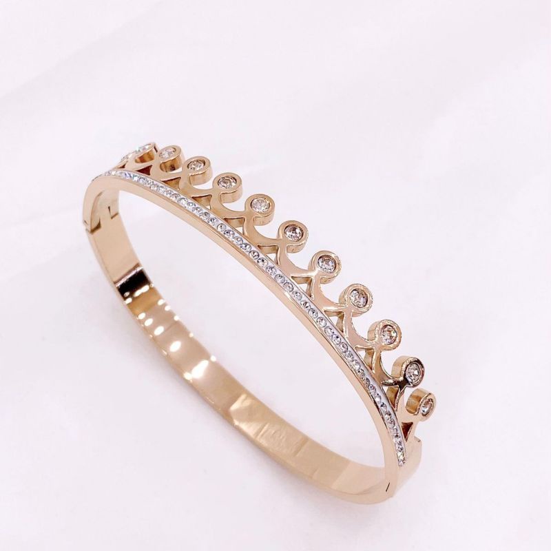 Gelang Titanium Asli Rosegold Premium quality Anti karat Bracelet Branded Band TG06