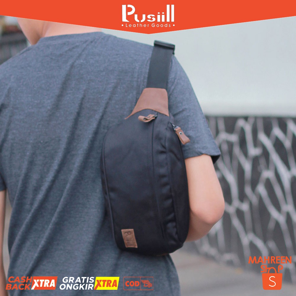 PUSIILL - Tas Waistbag Pria Tas Selempang Pria Premium Kulit Original | XM 109