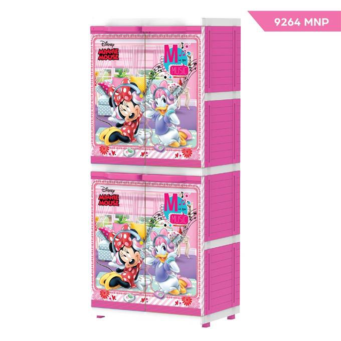  Lemari  Plastik Naiba  4 Susun  MSC Premium Kunci 9294 Minnie 