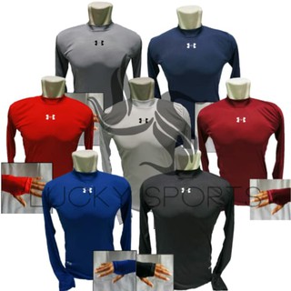  Baju  Kaos Baselayer Manset Lengan Panjang Olahraga  Gym 