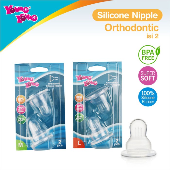 

Premium Silicone Dot Nipple Orthodontic / Dot Nipple Silikon Ortho 2 pcs BPA FREE