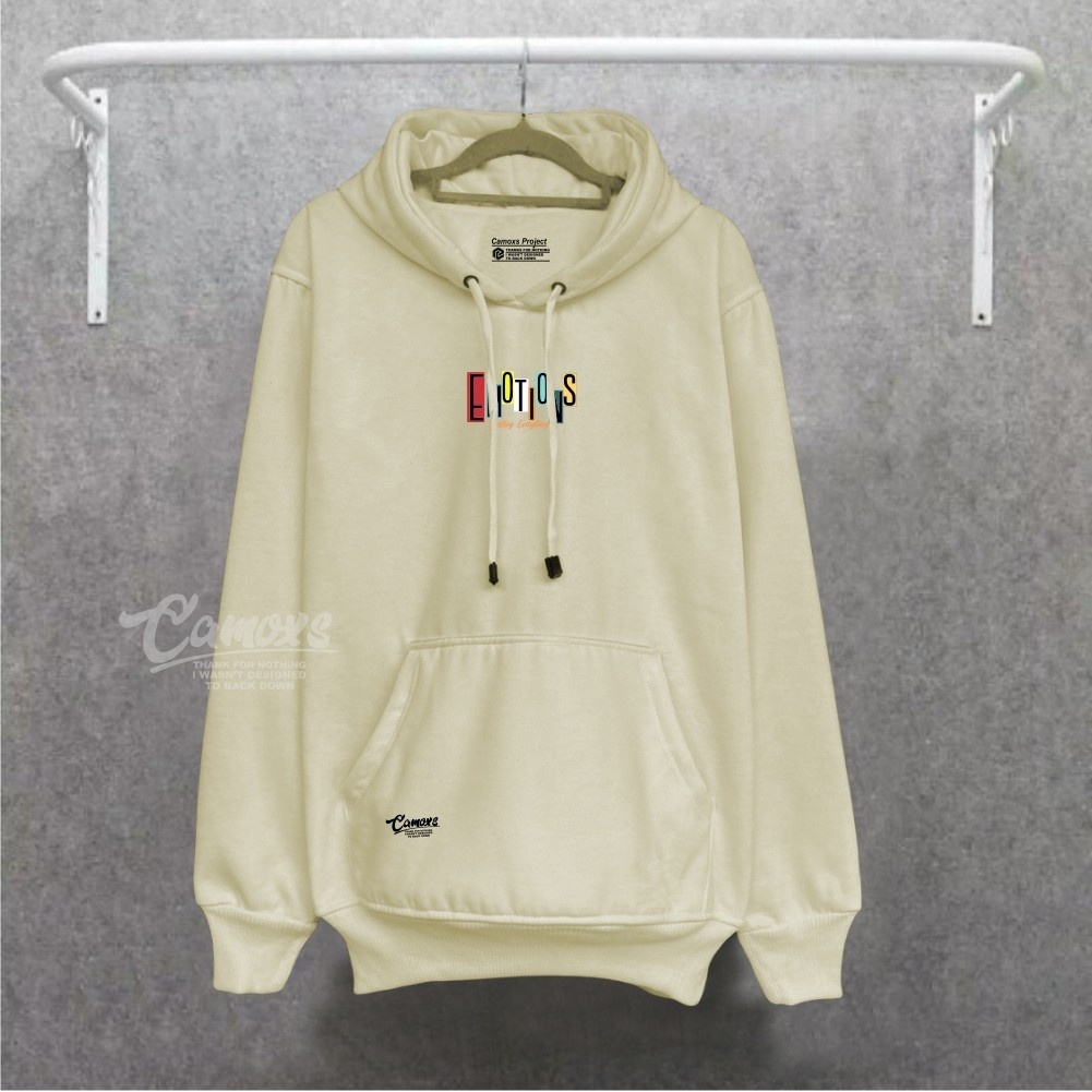 Hoodie Pria Cod Aesthetic Distro Camoxs Kota Bandung Terlaris Terpopuler Dan Terbaru Sweater Cream List Emotions Yesterday Everything Suiter Hodie