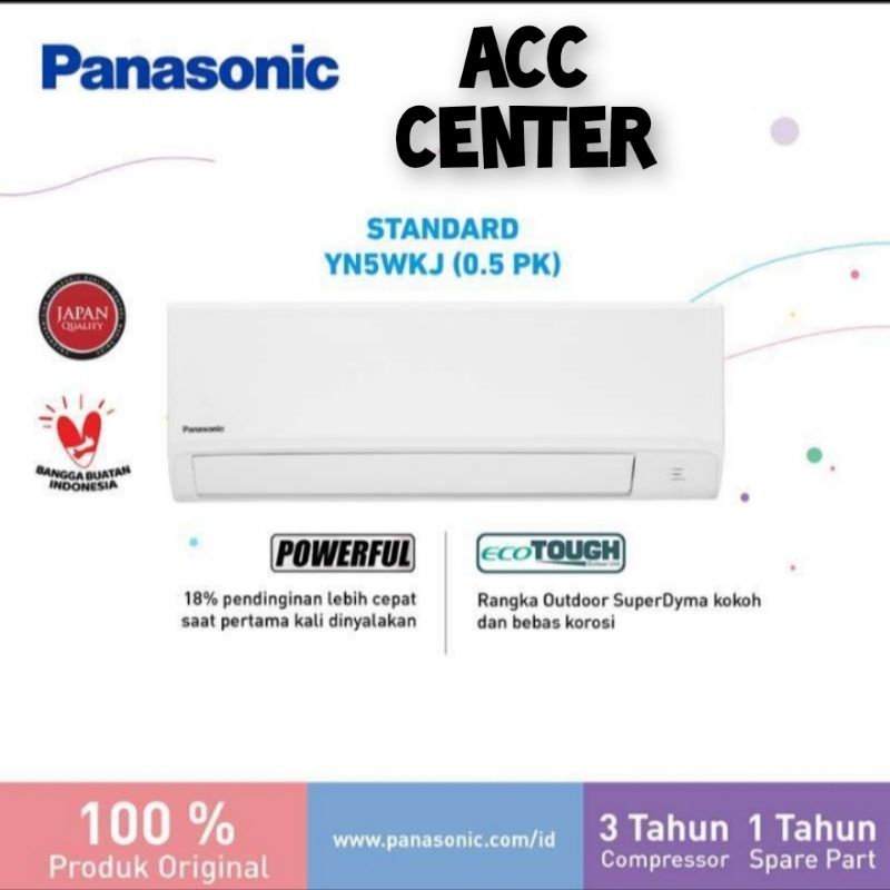 AC PANASONIC CU - YN5WKJ ½PK ( unitnya saja )